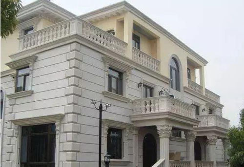 在農(nóng)村小別墅用真石漆裝修外墻，效果圖美絕了